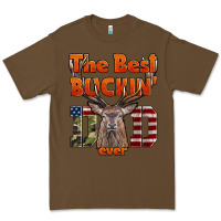 Cacao The Best Bucking Dad Ever Premium Tee - LillyAllenDesigns