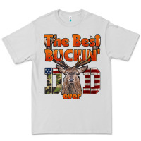 Dove Grey The Best Bucking Dad Ever Premium Tee - LillyAllenDesigns