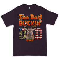 Plum The Best Bucking Dad Ever Premium Tee - LillyAllenDesigns