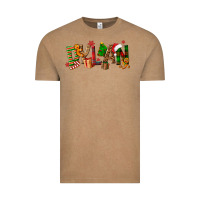 Vintage Coffee Personalized Christmas Themed Vintage Tee - NancyCooperArtShop