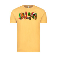 Vintage Mustard Personalized Christmas Themed Vintage Tee - NancyCooperArtShop