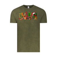 Vintage Olive Personalized Christmas Themed Vintage Tee - NancyCooperArtShop