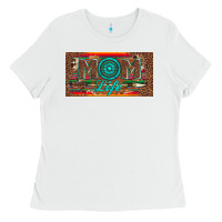 White mom life license plate Ladies Tee - Artiststas