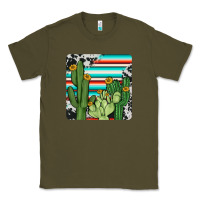 Army Green cactus cowhide coaster Classic Tee - JahusDesignShop