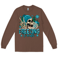 Chestnut freezing to death winter skull Long Sleeve Tee - Jasminsmagicworld