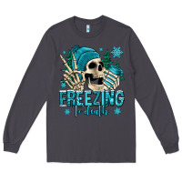 Smoke freezing to death winter skull Long Sleeve Tee - Jasminsmagicworld