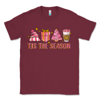 Burgundy tis the season Classic Tee - MaliasSmallBusiness