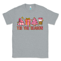 Heather Grey tis the season Classic Tee - MaliasSmallBusiness