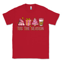 Red tis the season Classic Tee - MaliasSmallBusiness