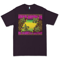 Plum mardi gras  leopard pink glitter Premium Tee - BarkalooDesign