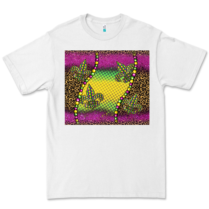 Mardi Gras  Leopard Pink Glitter Premium Tee by BarkalooDesign | Teevron