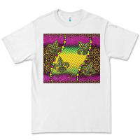 White mardi gras  leopard pink glitter Premium Tee - BarkalooDesign