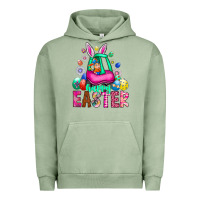 Pigment Oil Green Easter Urban Hoodie - CowhideDigitalArt
