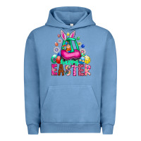 Pigment Pebble Blue Easter Urban Hoodie - CowhideDigitalArt