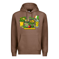 Chestnut St. Patrick's Day Teacher coffee cups Premium Hoodie - HowdyJamesFarm