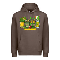 Coffee St. Patrick's Day Teacher coffee cups Premium Hoodie - HowdyJamesFarm