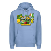 Colony Blue St. Patrick's Day Teacher coffee cups Premium Hoodie - HowdyJamesFarm