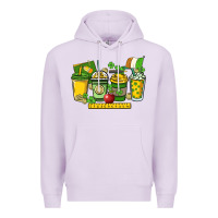 Lilac St. Patrick's Day Teacher coffee cups Premium Hoodie - HowdyJamesFarm