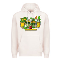 Pale Pink St. Patrick's Day Teacher coffee cups Premium Hoodie - HowdyJamesFarm