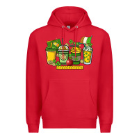 Red St. Patrick's Day Teacher coffee cups Premium Hoodie - HowdyJamesFarm