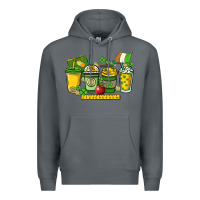 Rock St. Patrick's Day Teacher coffee cups Premium Hoodie - HowdyJamesFarm
