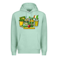 Seafoam St. Patrick's Day Teacher coffee cups Premium Hoodie - HowdyJamesFarm