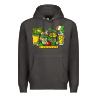 Smoke St. Patrick's Day Teacher coffee cups Premium Hoodie - HowdyJamesFarm