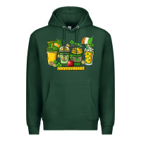 Sports Green St. Patrick's Day Teacher coffee cups Premium Hoodie - HowdyJamesFarm