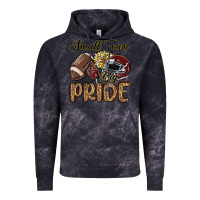 Cloud Black small town big pride maroon yellow Vintage Hoodie - MaliasSmallBusiness