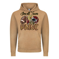 Vintage Camel small town big pride maroon yellow Vintage Hoodie - MaliasSmallBusiness