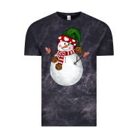 Cloud Black Snowman Vintage Tee - NancyCooperArtShop