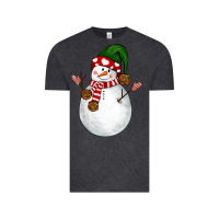Vintage Black Snowman Vintage Tee - NancyCooperArtShop