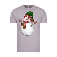 Vintage Zinc Snowman Vintage Tee - NancyCooperArtShop