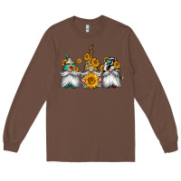 Chestnut western sunflowers gnomes Long Sleeve Tee - Jasminsmagicworld