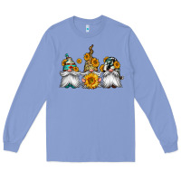 Colony Blue western sunflowers gnomes Long Sleeve Tee - Jasminsmagicworld