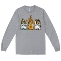 Heather Grey western sunflowers gnomes Long Sleeve Tee - Jasminsmagicworld