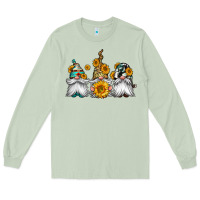 Matcha western sunflowers gnomes Long Sleeve Tee - Jasminsmagicworld