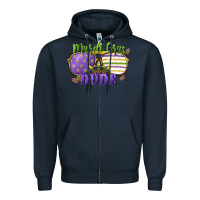 Navy mardi gras dude Zipper Hoodie - CowGirlArtShop
