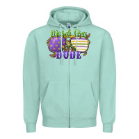 Seafoam mardi gras dude Zipper Hoodie - CowGirlArtShop