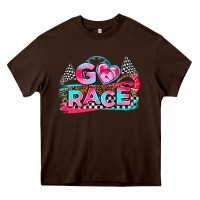 Chocolate Brown go race Heavy Core Tee - AdoDesignShop