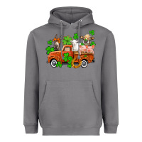 Storm St. Patrick's farm animals and truck Heavyweight Hoodie - OliviaCreatesArt