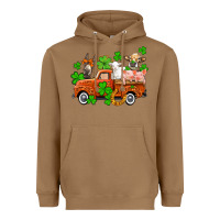 Toasted Coconut St. Patrick's farm animals and truck Heavyweight Hoodie - OliviaCreatesArt