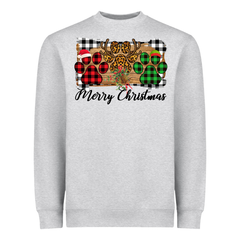 Merry Christmas Paws Heavyweight Sweatshirt by Bettercallsaul | Teevron