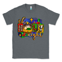 Charcoal Heather oh holy night with baby jesus for christmas Classic Tee - MaliasSmallBusiness