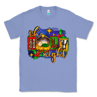 Colony Blue oh holy night with baby jesus for christmas Classic Tee - MaliasSmallBusiness