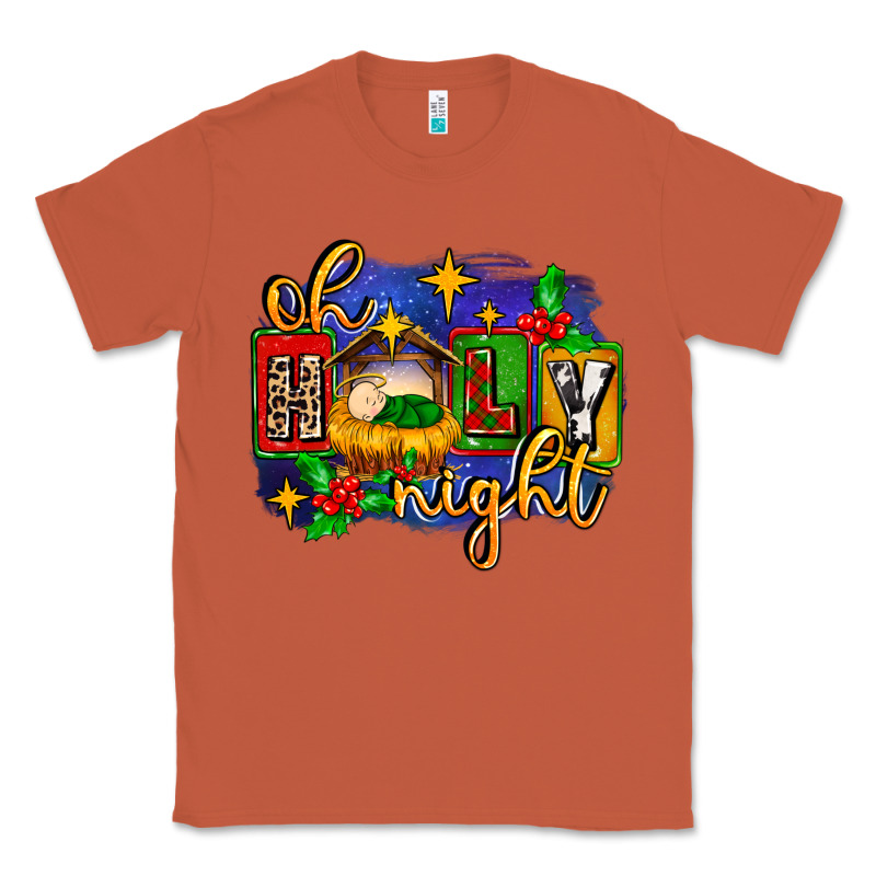 Oh Holy Night With Baby Jesus For Christmas Classic Tee by MaliasSmallBusiness | Teevron