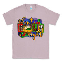 Lilac oh holy night with baby jesus for christmas Classic Tee - MaliasSmallBusiness