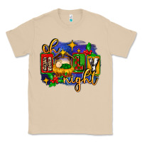 Mushroom oh holy night with baby jesus for christmas Classic Tee - MaliasSmallBusiness