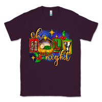 Plum oh holy night with baby jesus for christmas Classic Tee - MaliasSmallBusiness