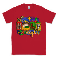 Red oh holy night with baby jesus for christmas Classic Tee - MaliasSmallBusiness